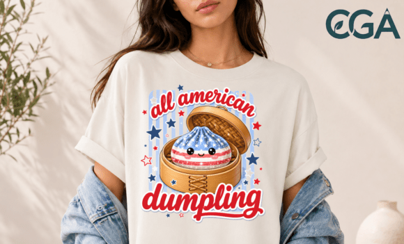 All American Dumpling Patriotic PNG