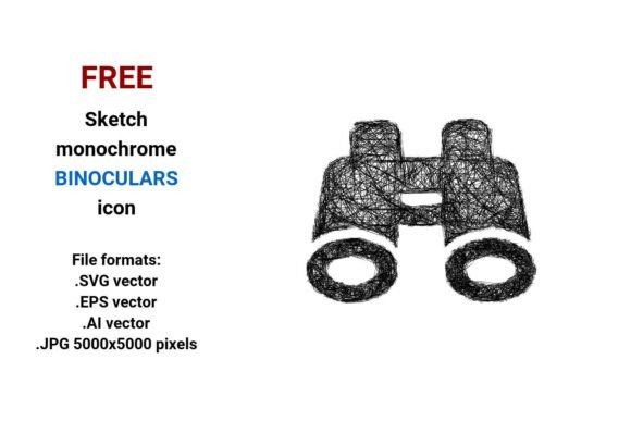 FREE Sketch Binoculars Icon