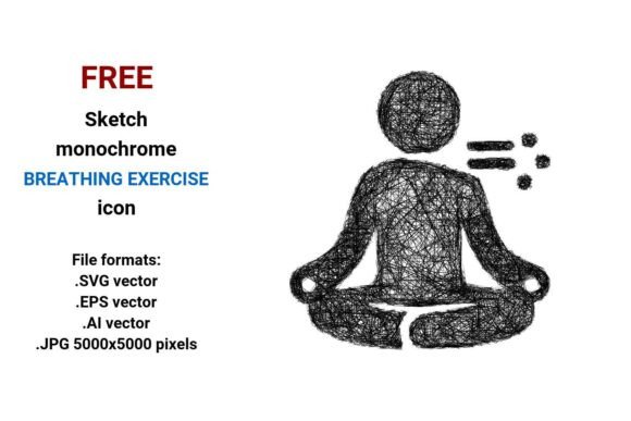 FREE Sketch Breathing Exercise Icon