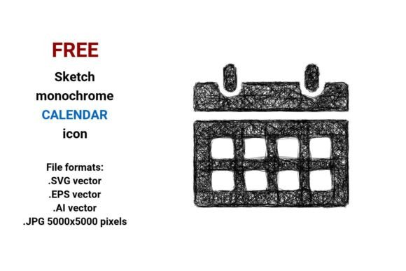 FREE Sketch Calendar Icon
