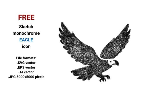 FREE Sketch Eagle Icon