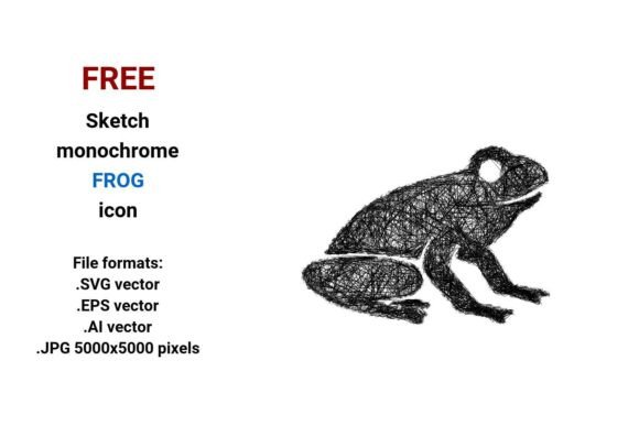 FREE Sketch Frog Icon: Hand-Drawn, Scalable & Ready for Creative Projects