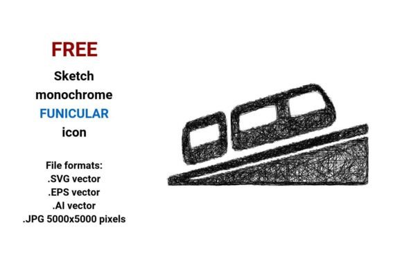 FREE Sketch Funicular Icon: A Practical, Scalable Asset for Transport-Themed Design
