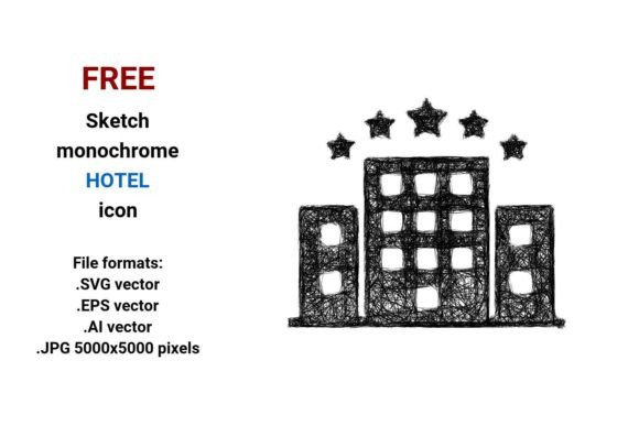 FREE Sketch Hotel Icon: Minimal, Scalable, and Ready for Modern Design Workflows