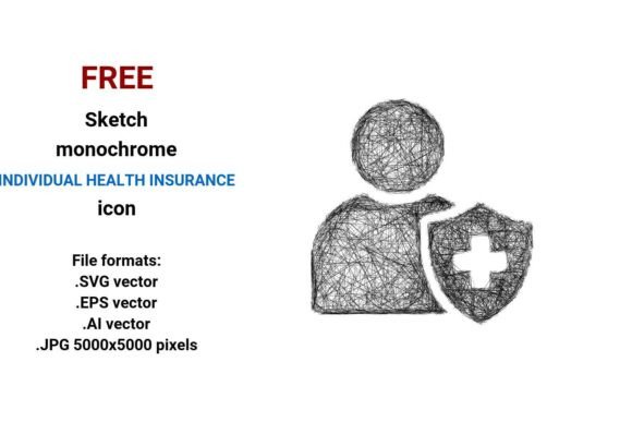 FREE Sketch Individual Health Insurance Icon