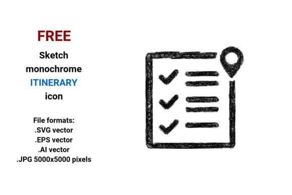 FREE Sketch Itinerary Icon