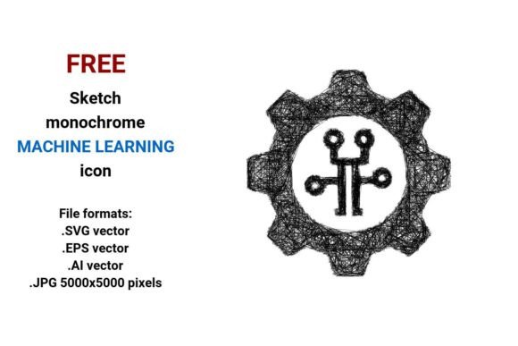 Free Sketch Machine Learning Icon