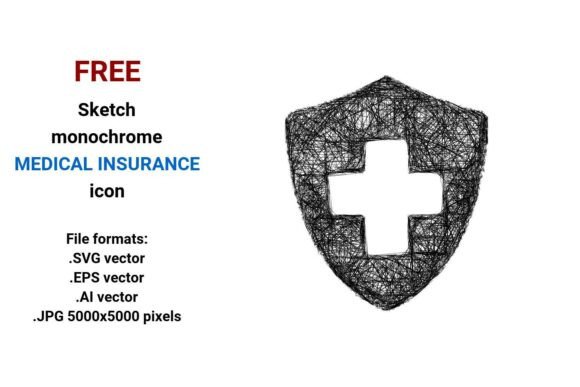 FREE Sketch Medical Insurance Icon