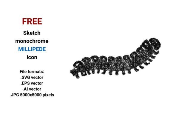 FREE Sketch Millipede Icon: A Practical, Scalable Asset for Designers and Communicators
