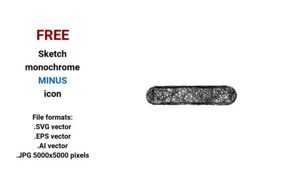 FREE Sketch Minus Icon: A Versatile, Scalable Design Asset for Real-World UI and Creative Workflows