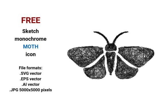 FREE Sketch Moth Icon: A Practical, Scalable Asset for Designers and Developers