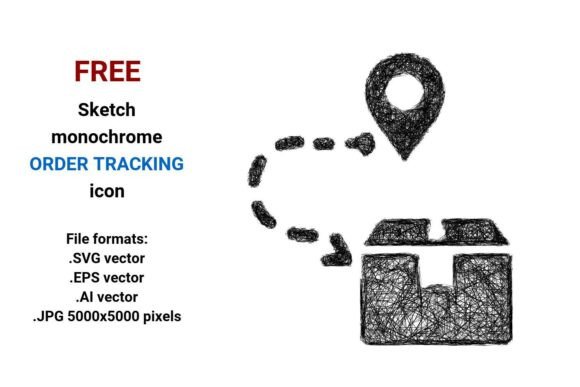 FREE Sketch Order Tracking Icon: Scalable, Expressive Vector Assets for Modern Interfaces