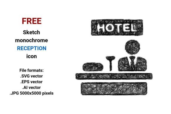Free Sketch Reception Icon