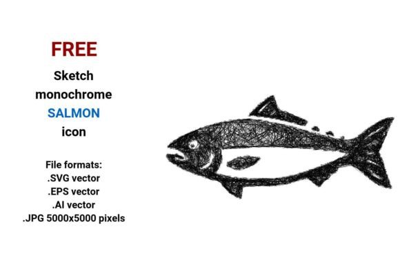 FREE Sketch Salmon Icon: A Practical Resource for Designers and Developers