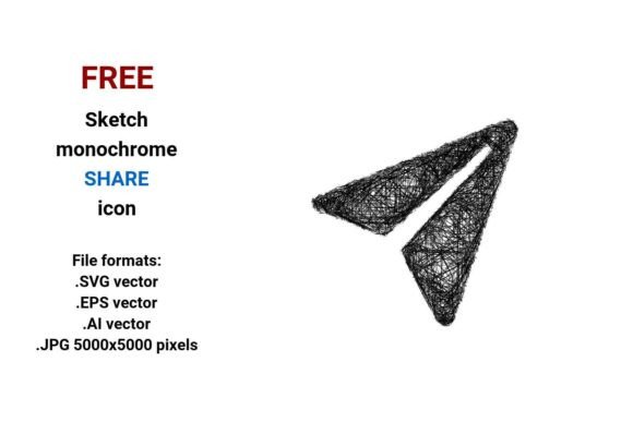 FREE Sketch Share Icon: Hand-Drawn & Scalable