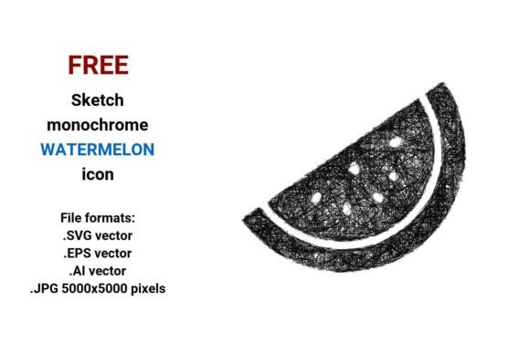 FREE Sketch Watermelon Icon: A Practical Resource for Designers and Developers