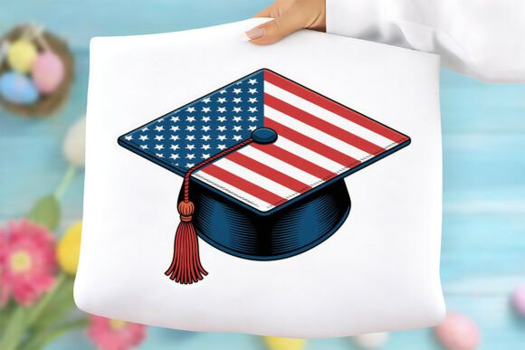 Patriotic Graduation Cap PNG