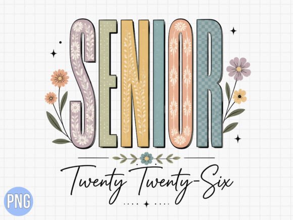 Retro Senior 2026 Floral Graduation PNG: A Versatile Digital Asset for Meaningful Celebrations and Creative Production